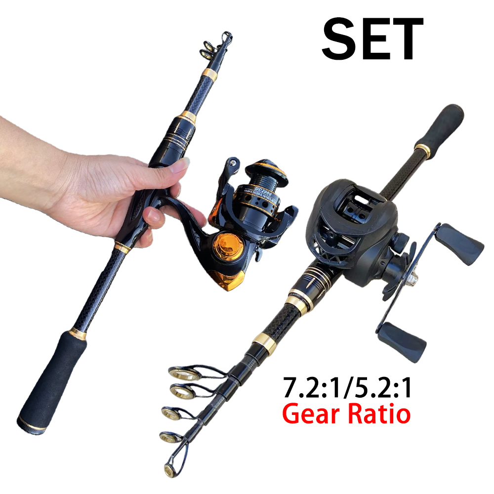 Fishing Rod Combo - Balıkçılık Malzemeleri Kombinasyonu Kısa Olta Makarası