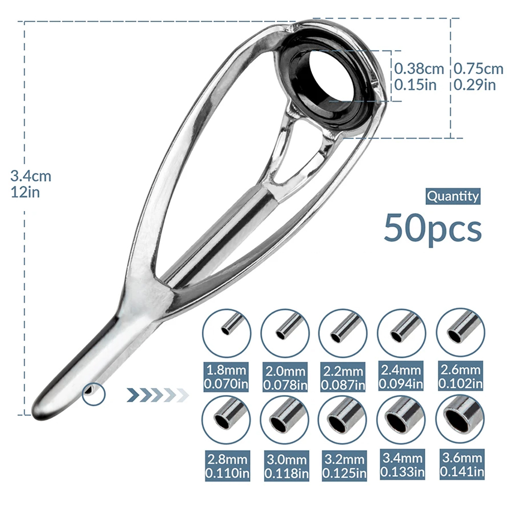 THKFISH 50 adet Olta Kılavuzla - Fishing Rod Tip Replacement incelemesi ve fiyatı