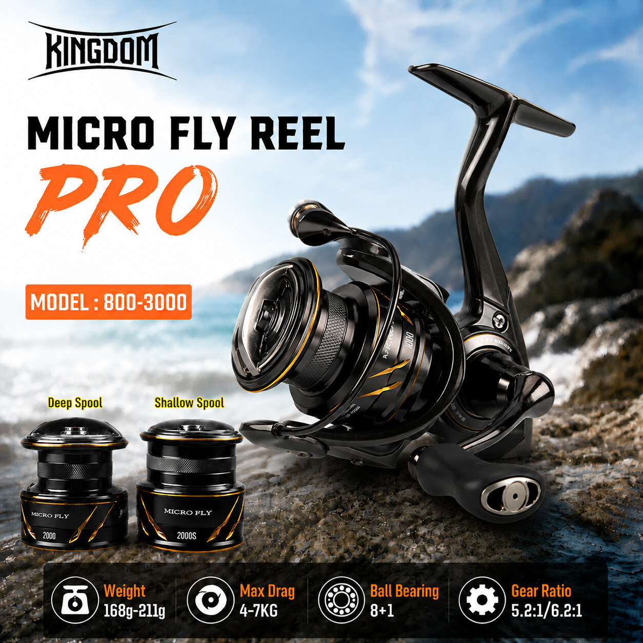 Kingdom Micro Fly Pro Balıkçıl - Abu Garcia Reel Revo incelemesi ve fiyatı